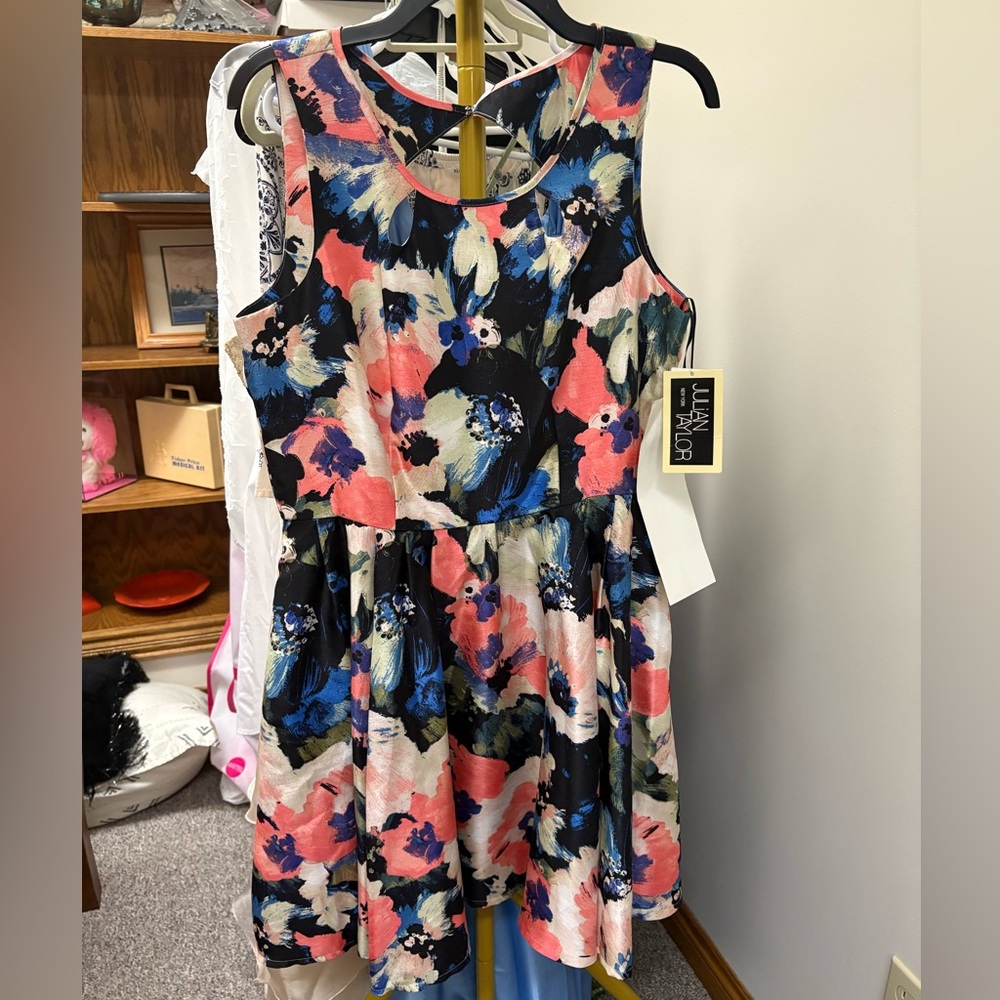 Julian Taylor Colorful Floral Dress